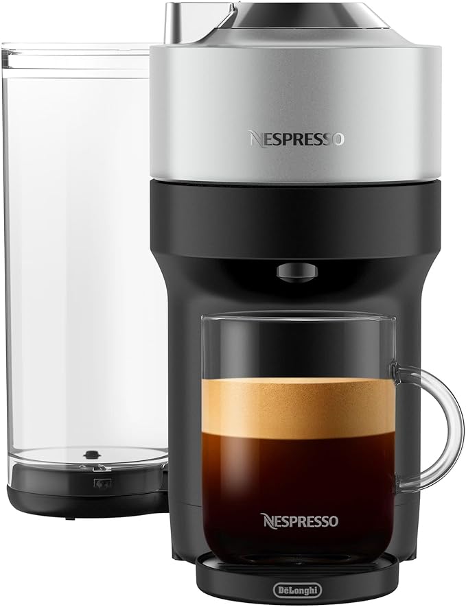 Nespresso Vertuo Pop Deluxe Coffee and Espresso Machine - Silver