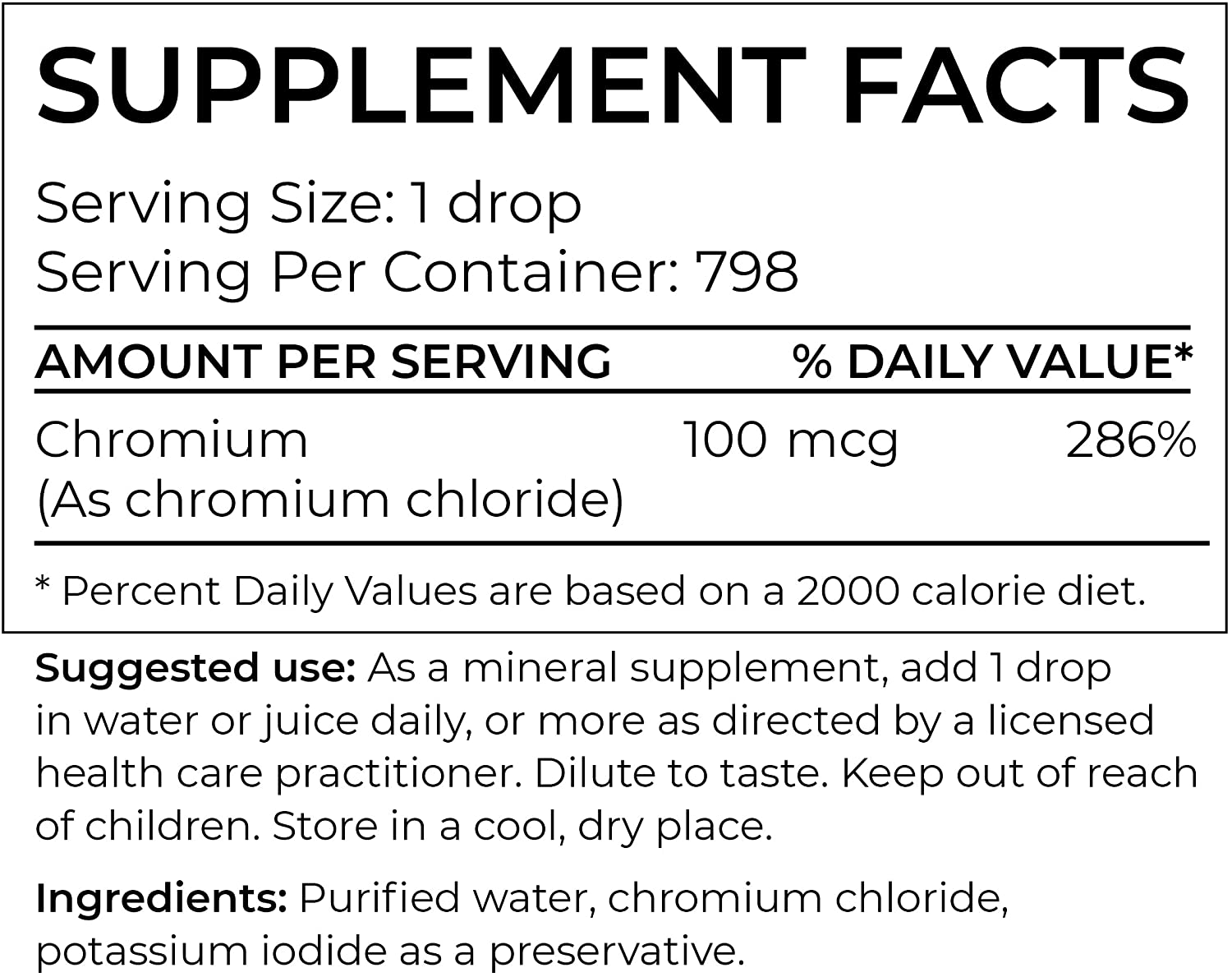BodyBio Liquid Mineral Chromium - 60 ml-3