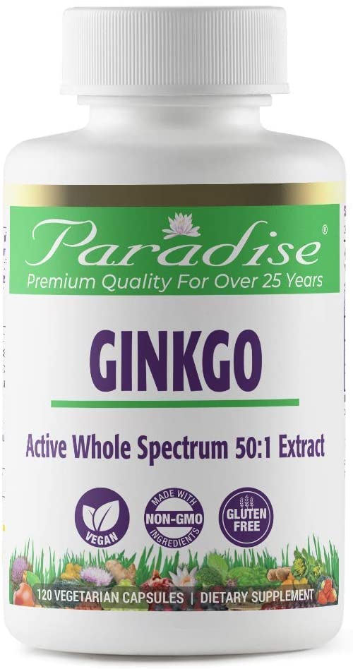 Paradise Herbs Ginkgo - 120 Tablet