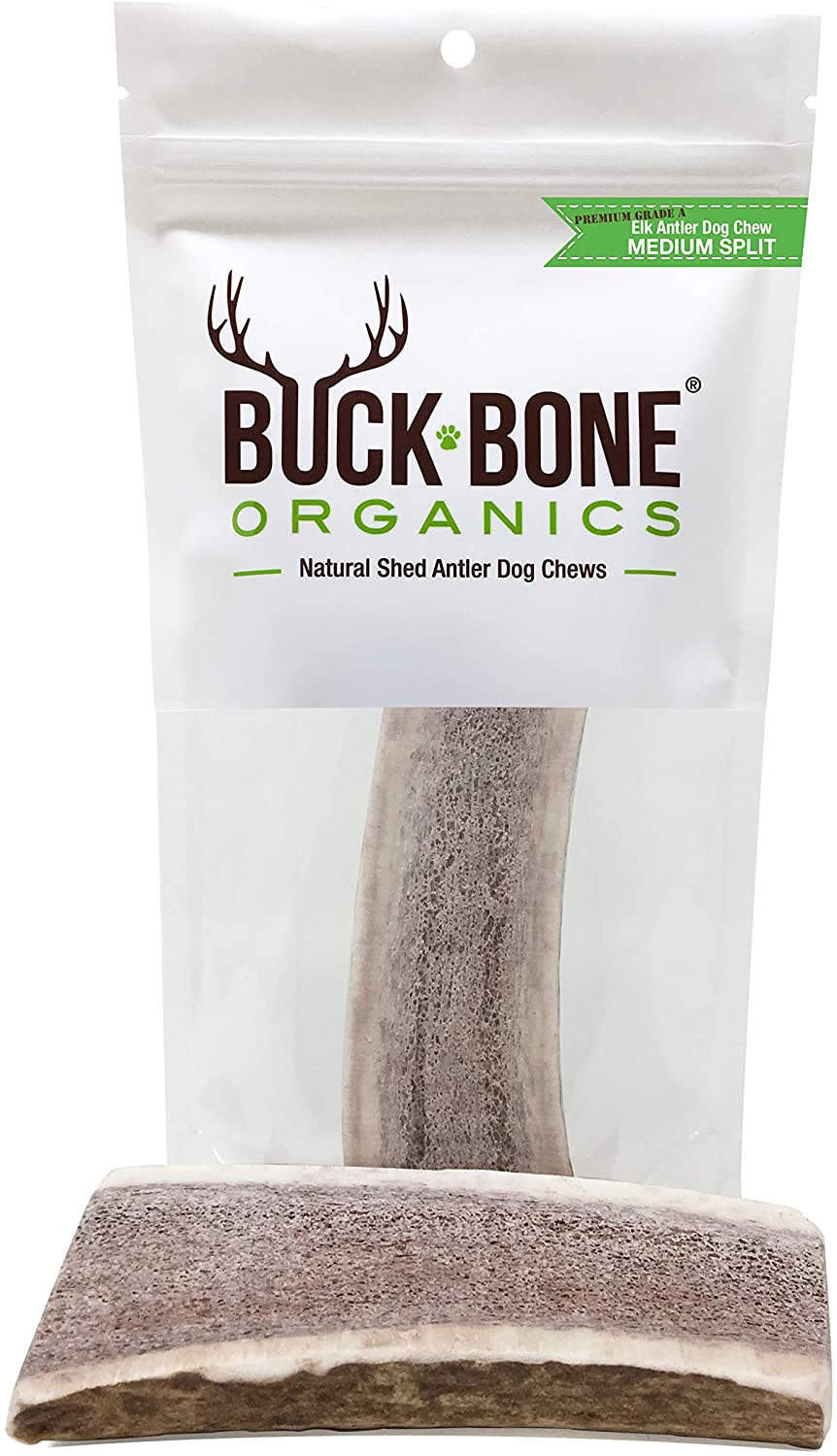 Buck Bone Organics Split Elk Antlers for Dogs -0