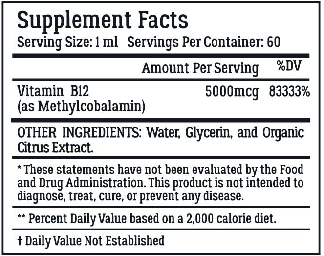 Vegan Vitamin B12 Sublingual Liquid Drops by LiveWell-1