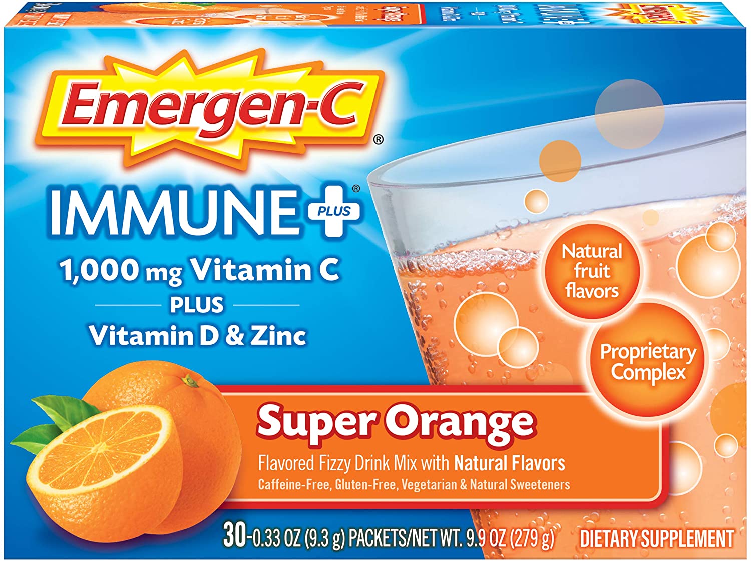 Emergen-C Immune 1000mg Vitamin C Powder Orange - 30 Paket-4