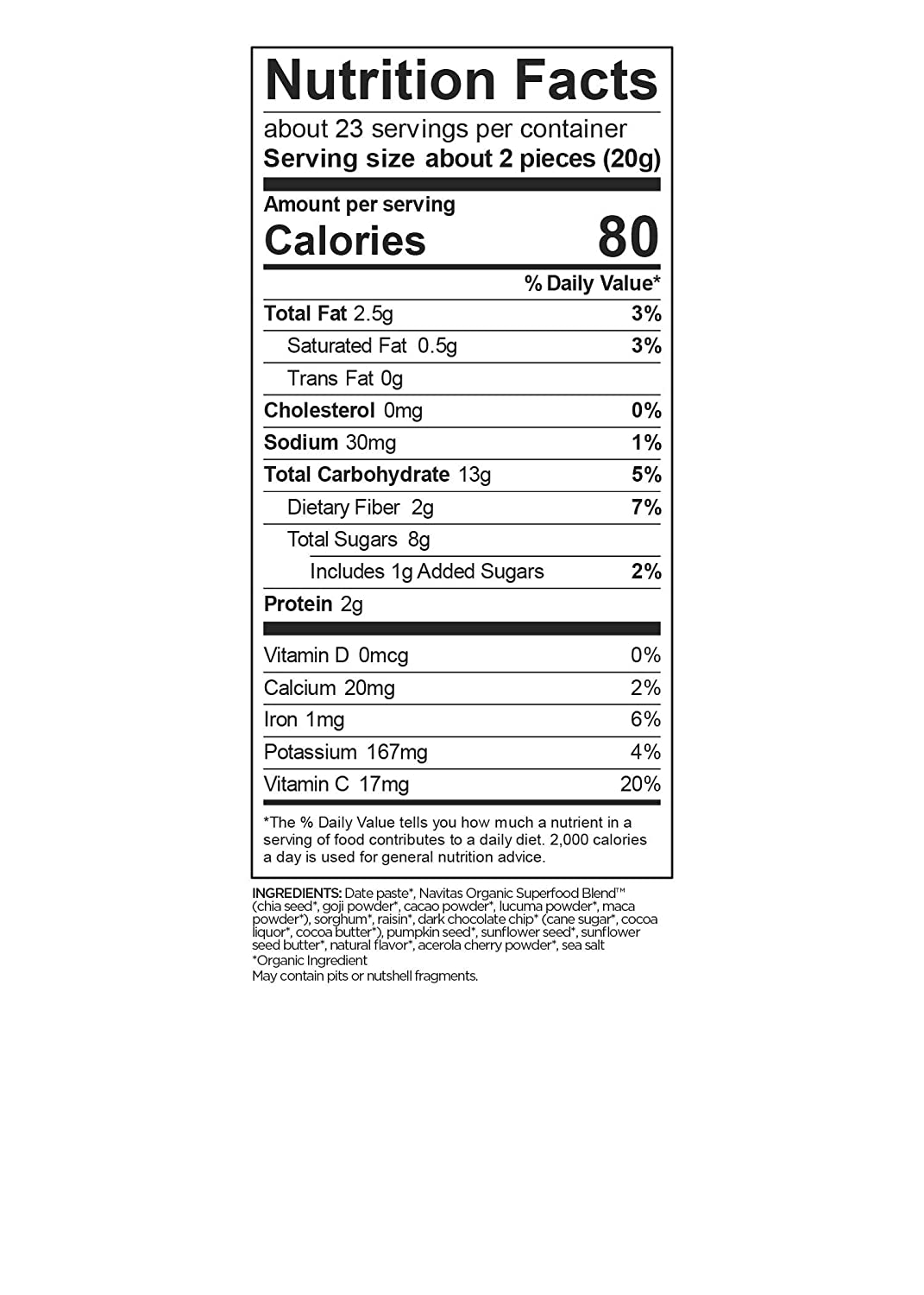 Navitas Organics Superfood Power Snacks - 454 g-0