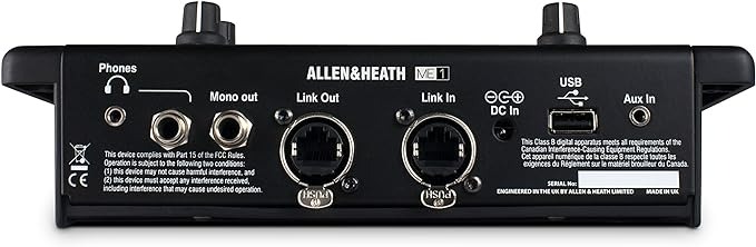 Allen & Heath ME-1 Digital Personal Mixer, 40 Inputs with level and pan control (AH-ME-1)-2