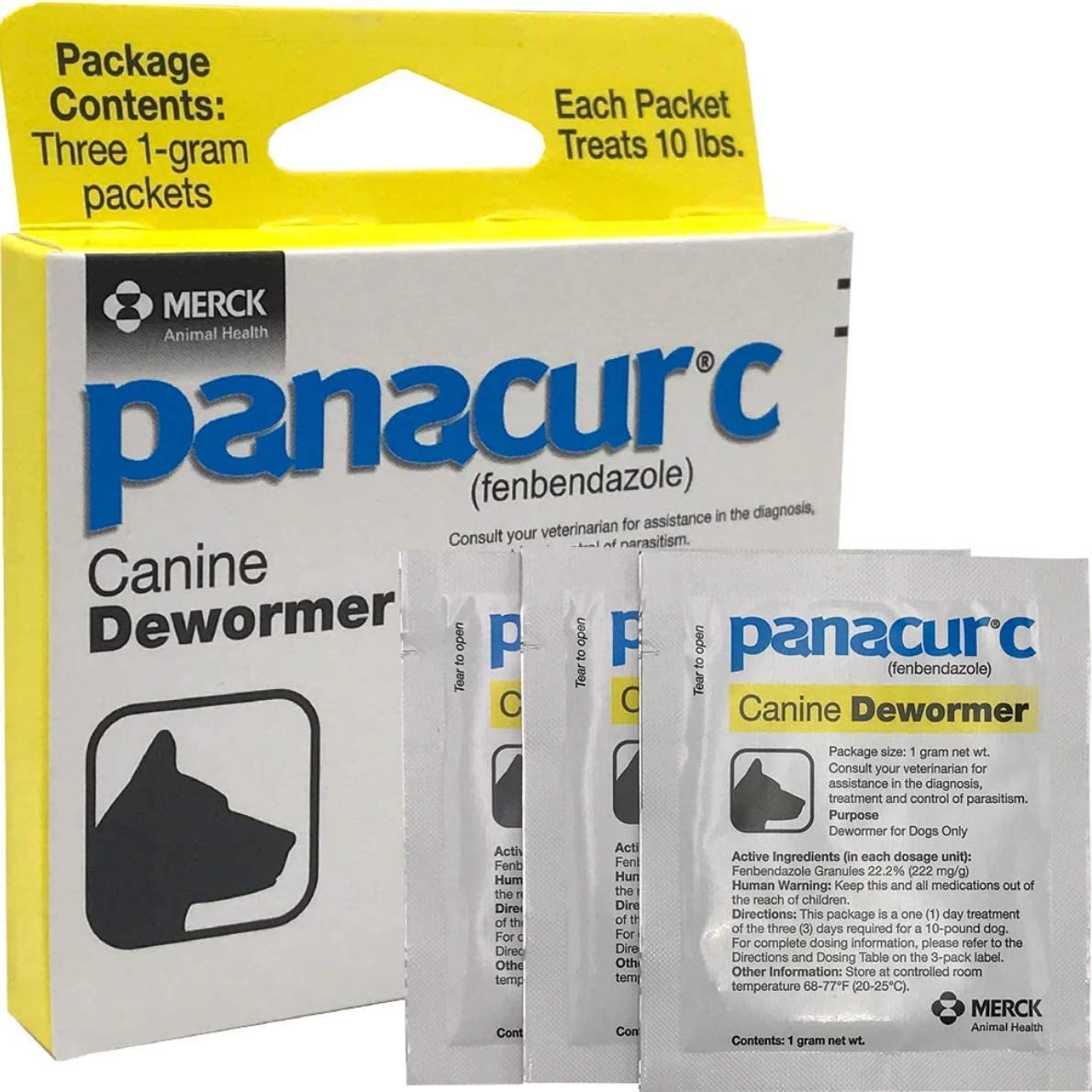 Panacur C Canine Dewormer Dogs - 3'lü Paket