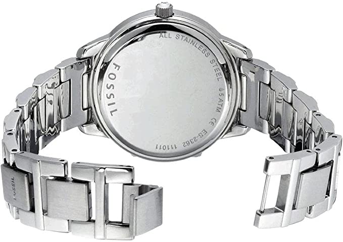 Fossil Women's Jesse Stainless Steel Crystal-Accented Dress Quartz Watch-4