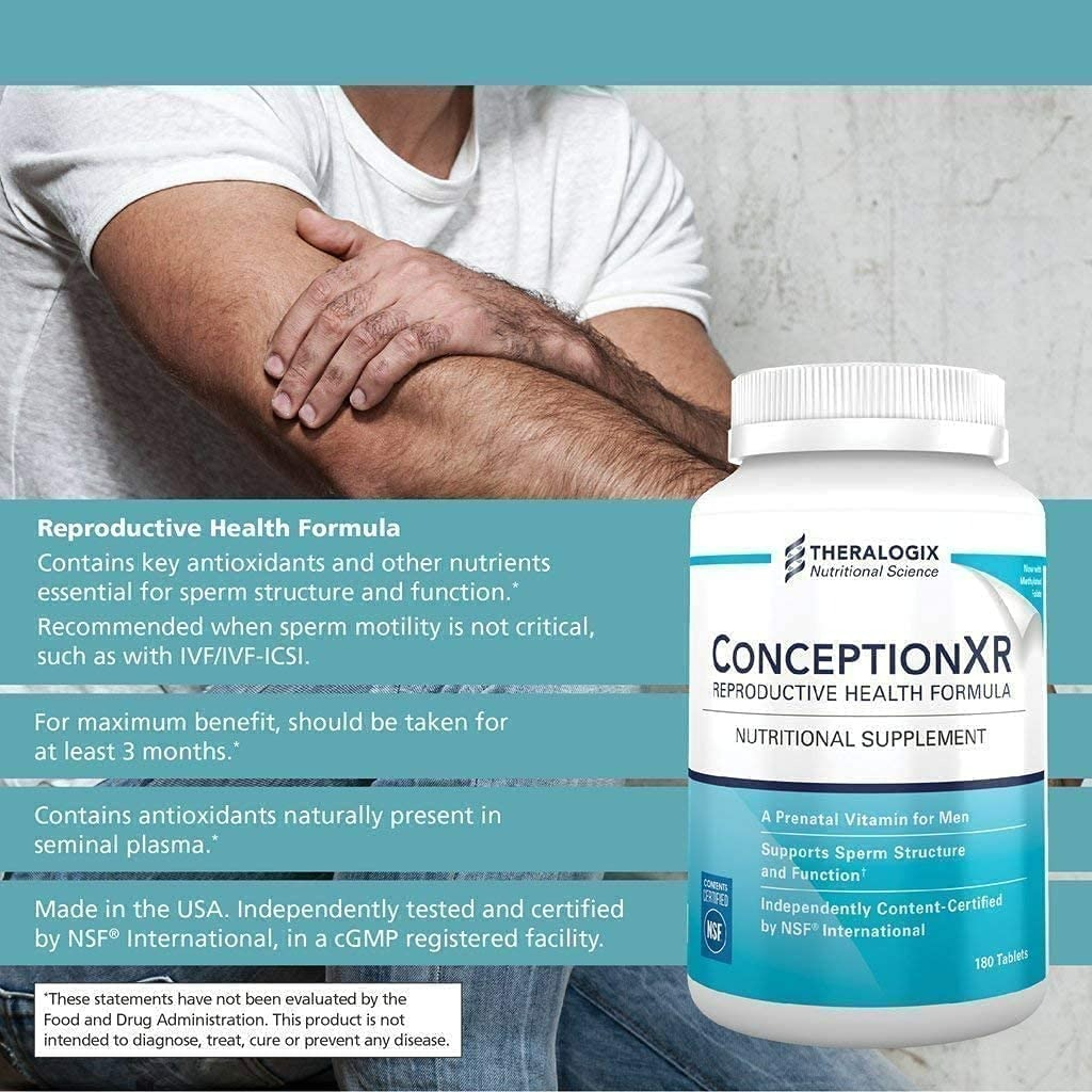 Theralogix ConceptionXR Reproductive Health Male Fertility Supplement - 90 Günlük-1