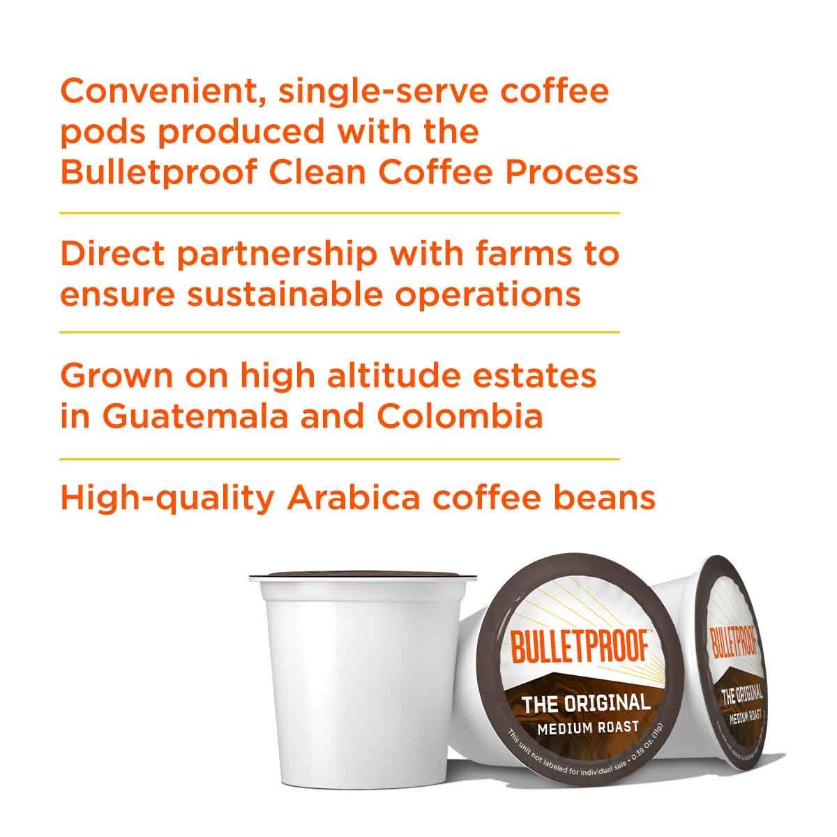 Bulletproof The Original Medium Roast Coffee Pods - 24 Count-2