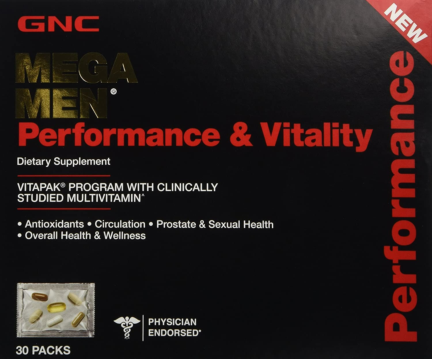 GNC Mega Men Performance & Vitality - 30 Tablet-0