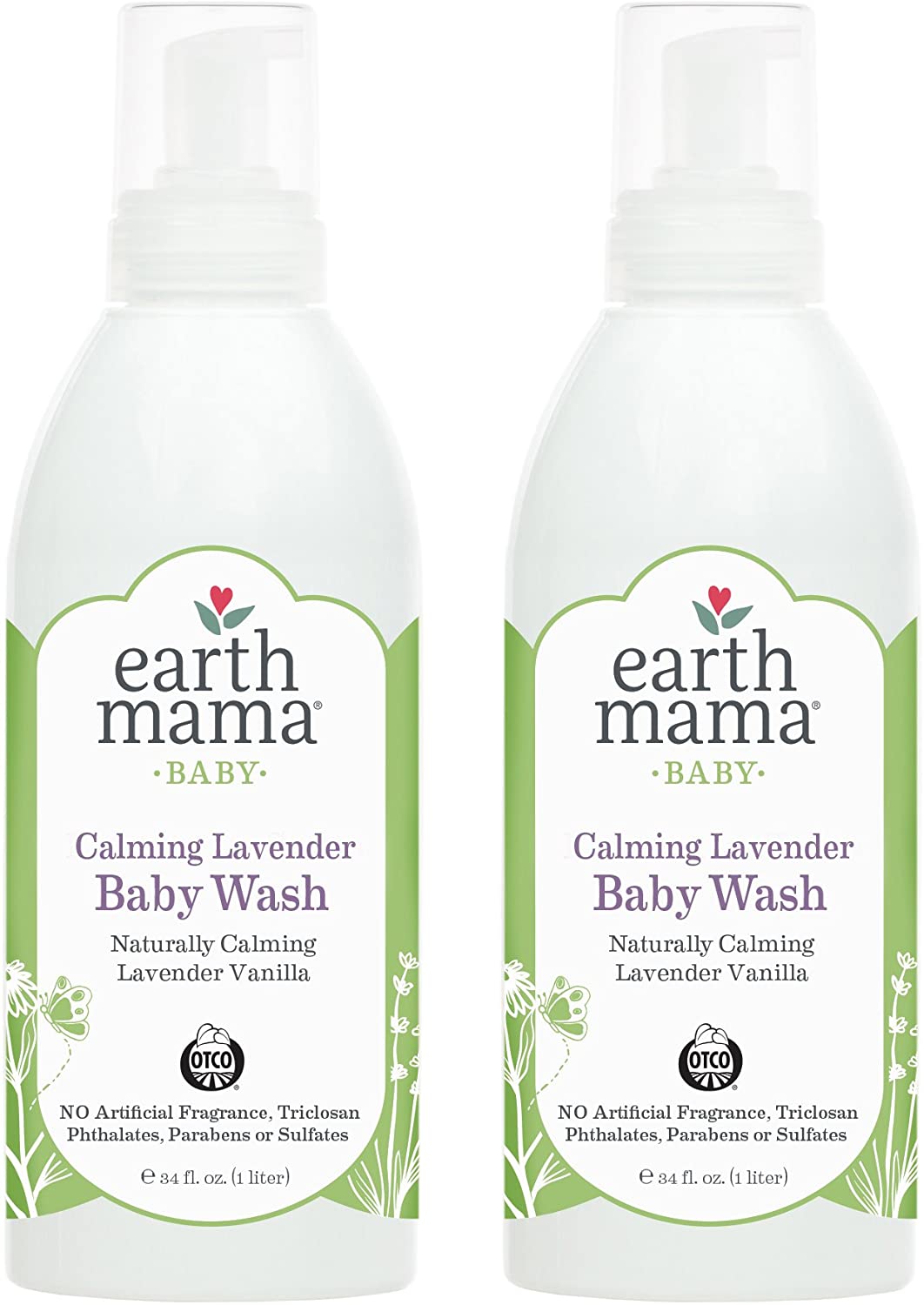 Earth Mama Calming Lavender Foaming Hand Soap - 34 oz - 2'li Paket