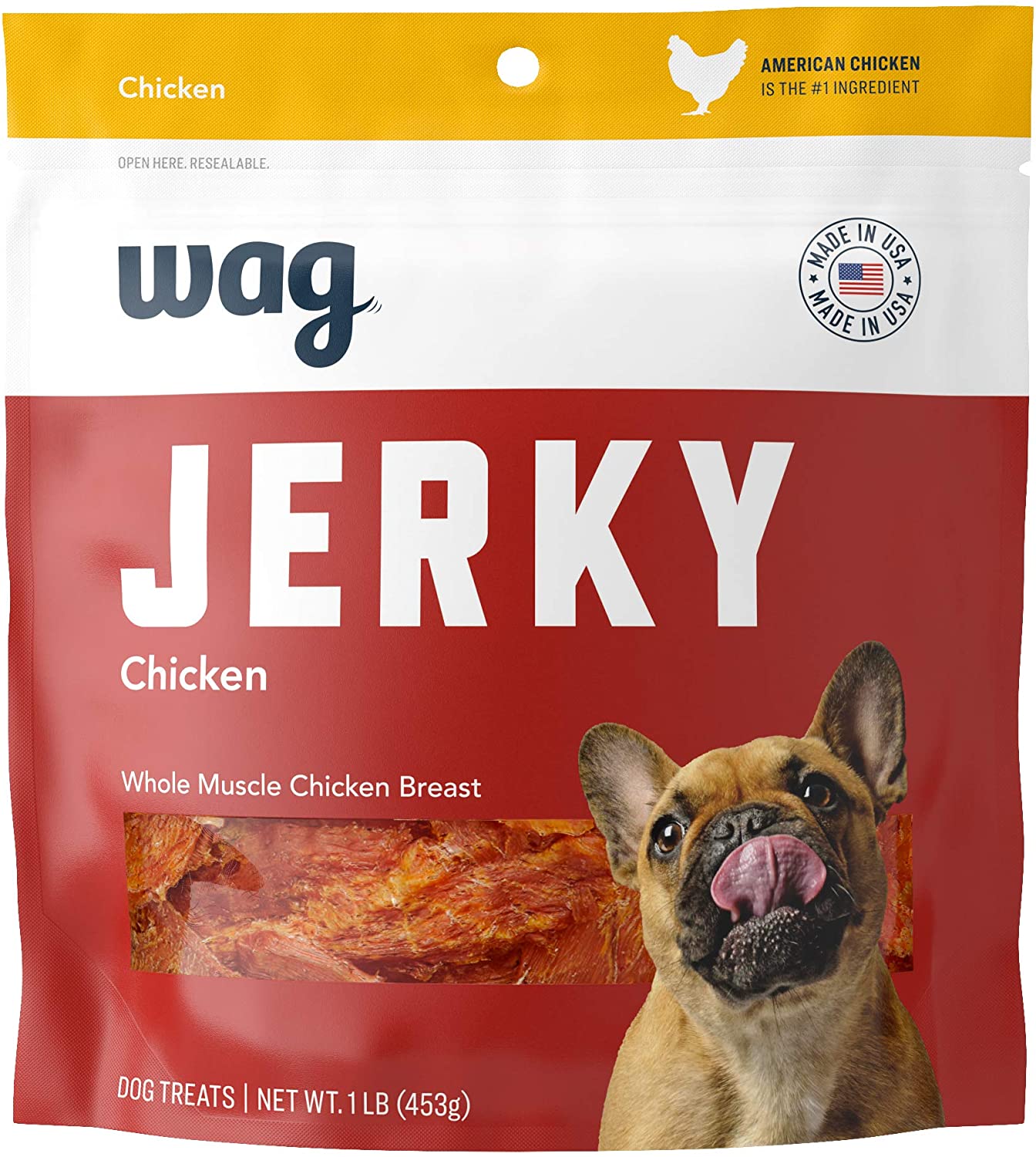 Wag Jerky Chicken - 453 g-1