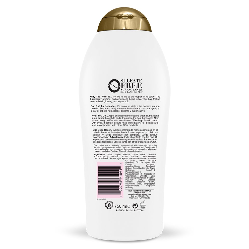 OGX Nourishing + Coconut Milk Shampoo - 750 ml-2