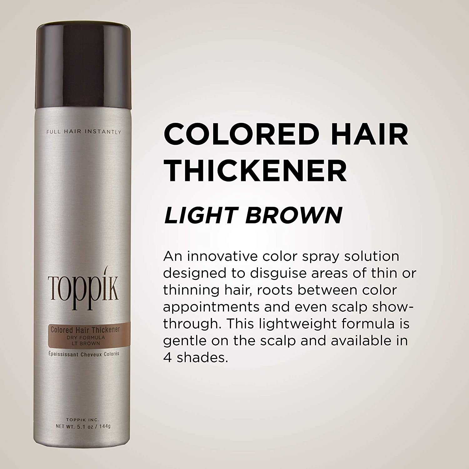 Toppik Colored Hair Thickene - 144 g-2