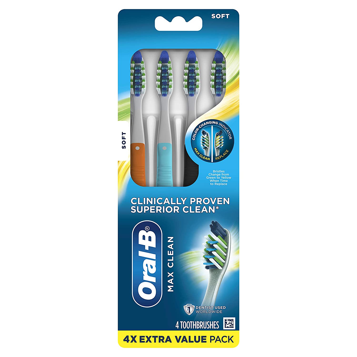 Oral-B CrossAction Max Clean Manual Toothbrush - 4 Adet-2