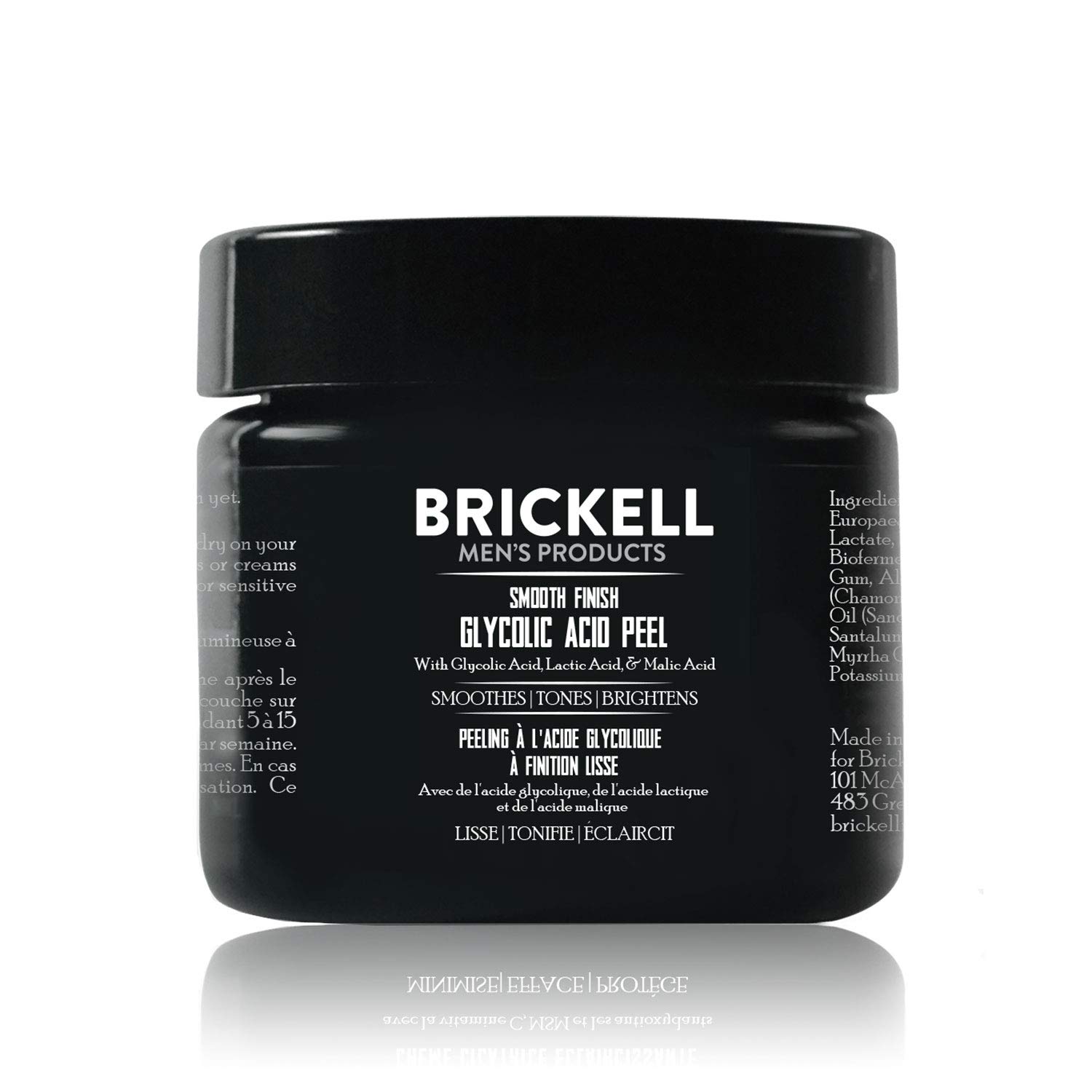 Brickell Men's Smooth Finish Glycolic Acid Peel - 2 Ounce-0