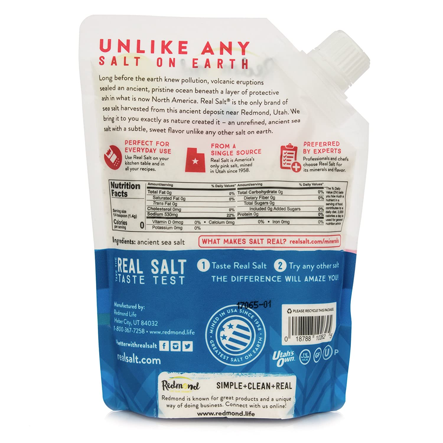 Redmond Real Salt - Ancient Fine Sea Salt - 16 Ounce-1