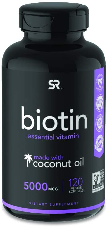 Biotin (5,000mcg) with Organic Coconut Oil