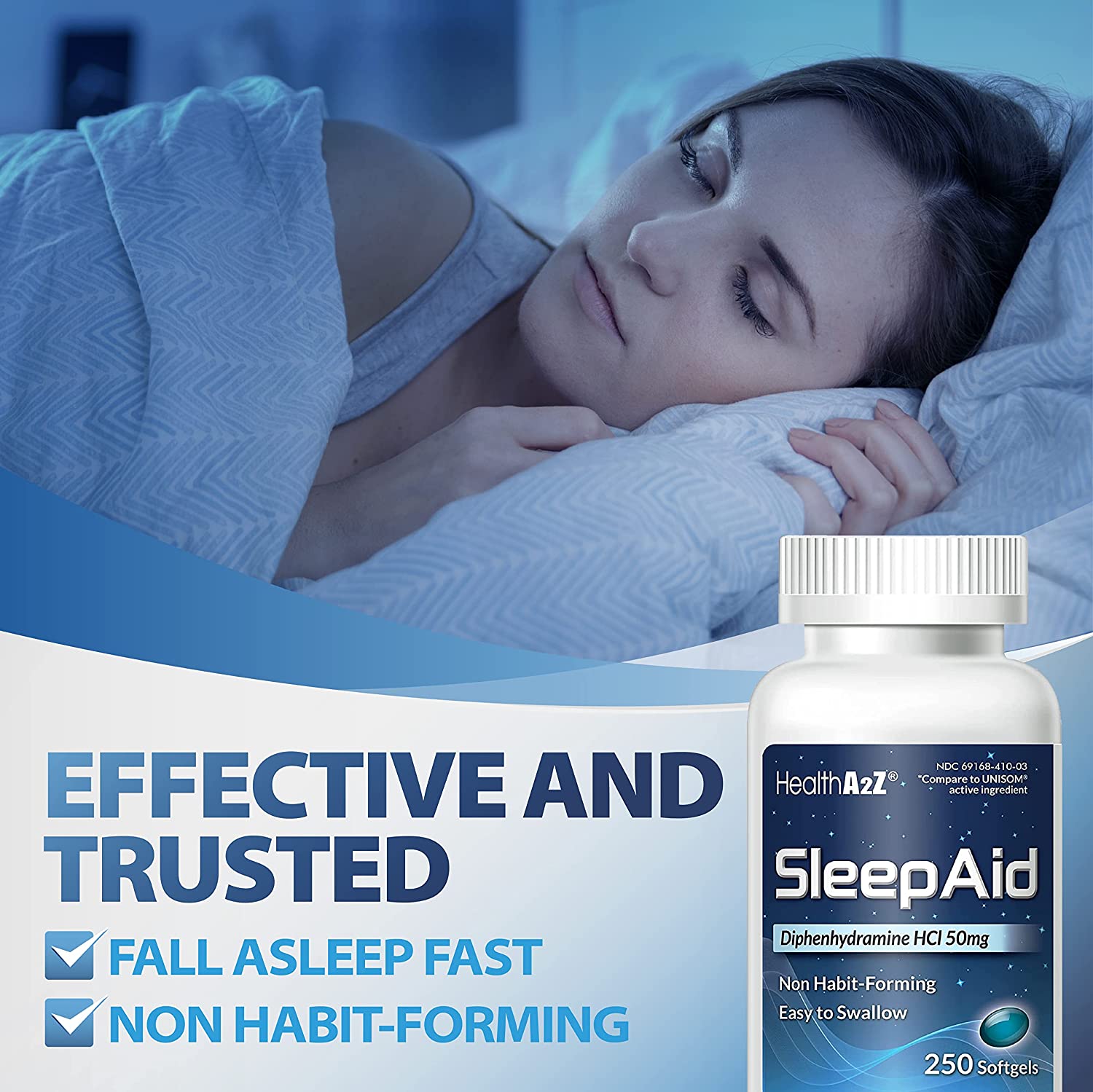 HealthA2Z Sleep Aid - 250 Capsules-4