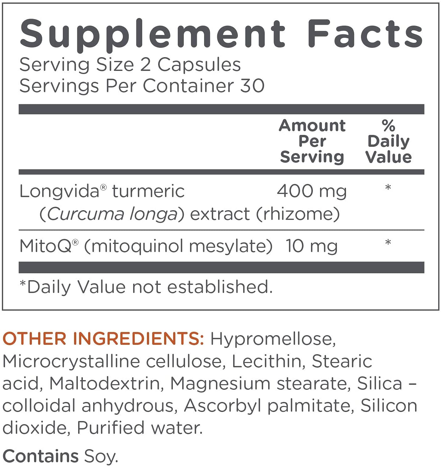 MitoQ Curcumin CoQ10 Antioxidant Supplement - 60 Tablet-3