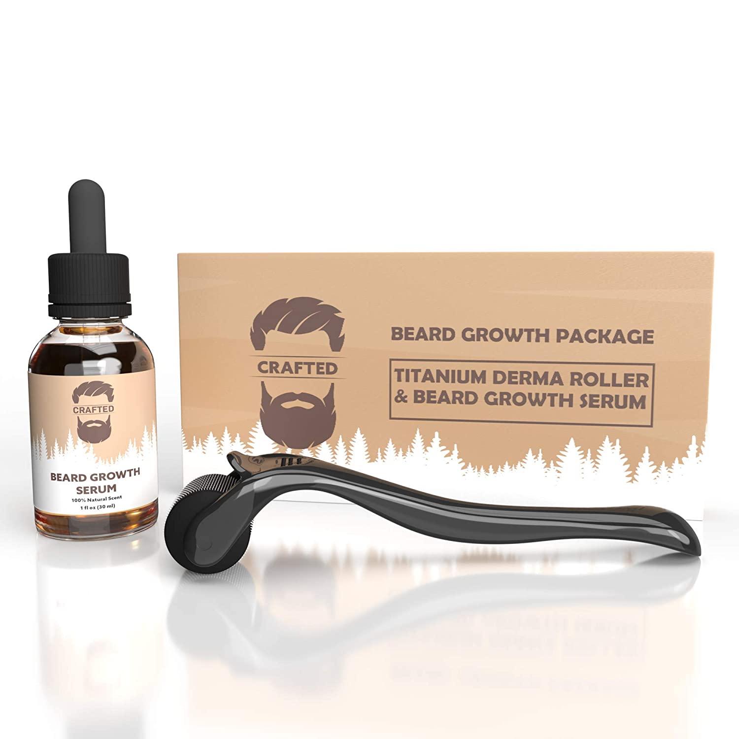 Beard Growth Kit - Derma Roller for Beard Growth and Beard Growth Serum-1