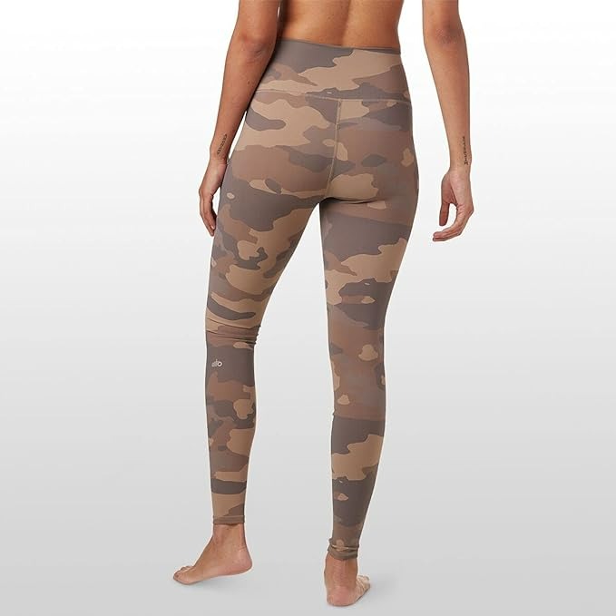 Alo Yoga Women's High Waist Vapor Legging - Putty Camouflage-1