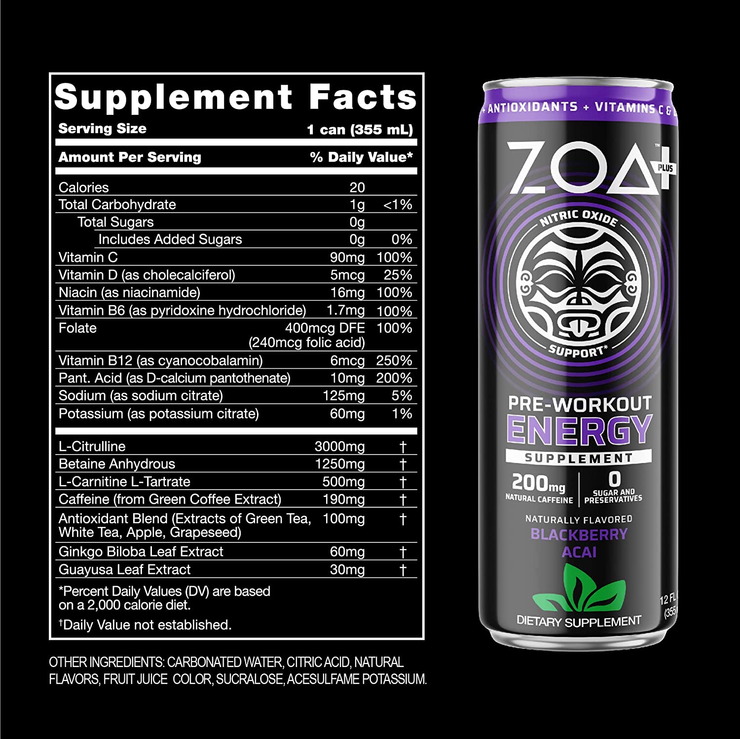 Zoa Pre Workout Energy - 12 Pack-4
