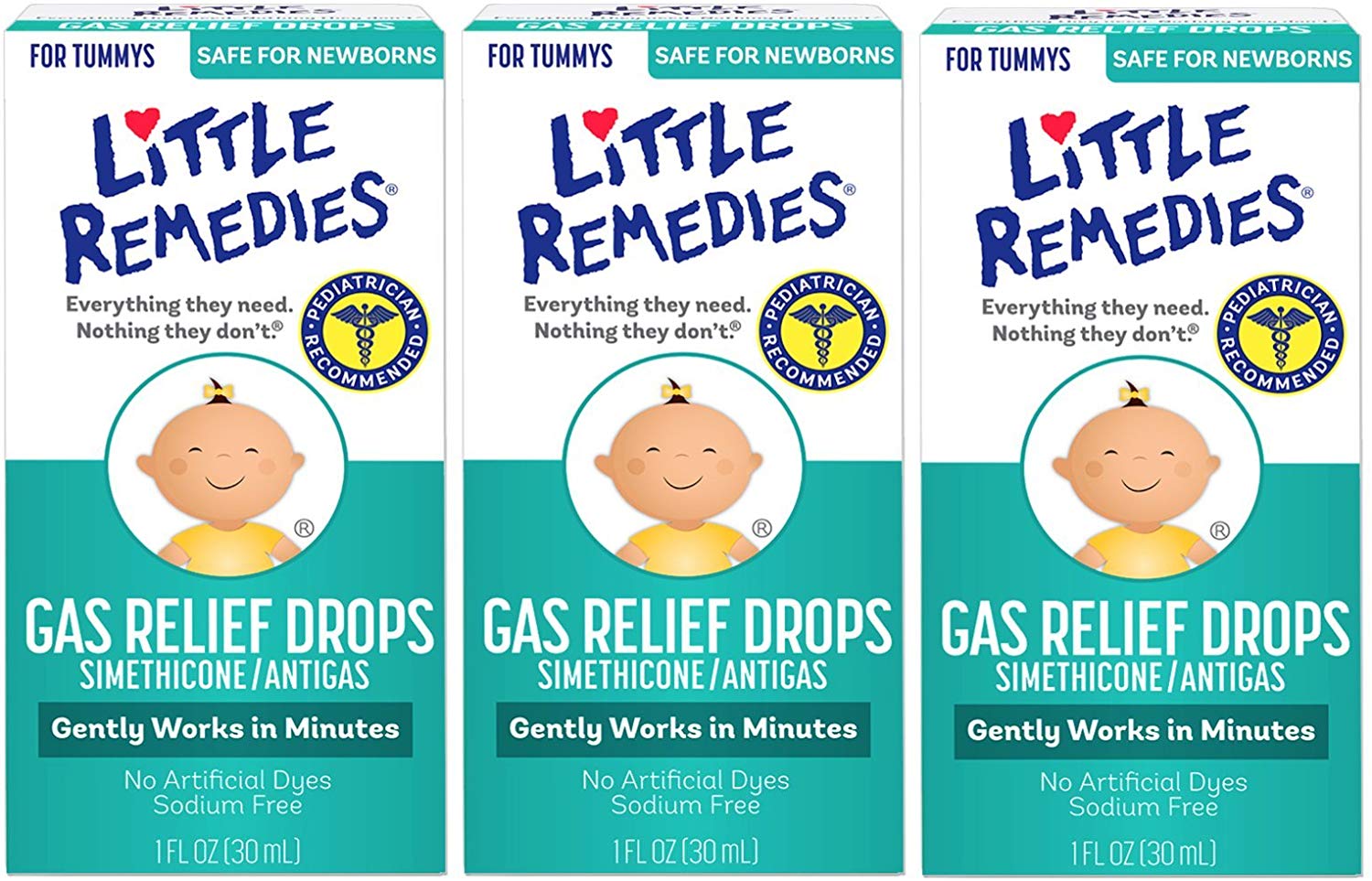 Little Remedies Gas Relief Damla - 3'lü paket