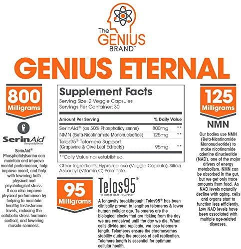 Genius Eternal NAD NMN Supplement - 60 Tablet-1