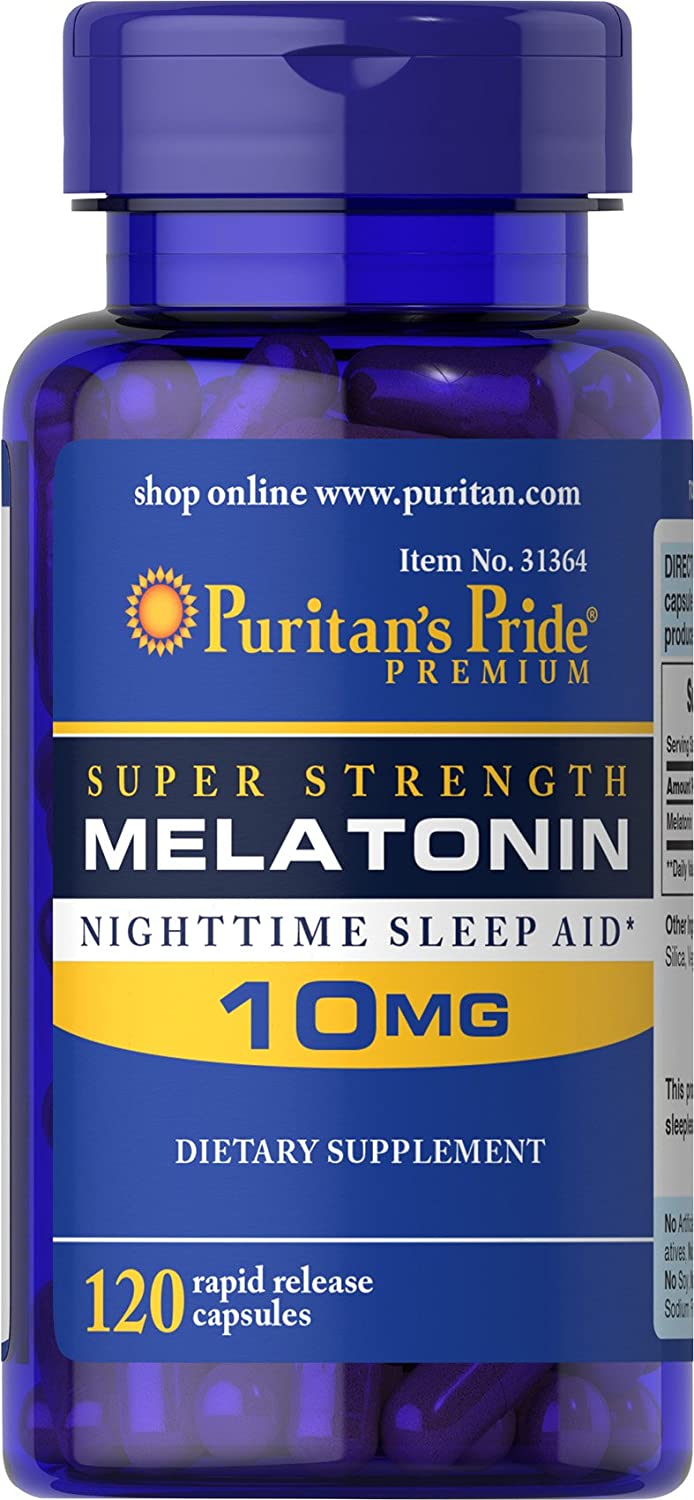 Puritan's Pride Melatonin 10 Mg - 120 Tablet-0
