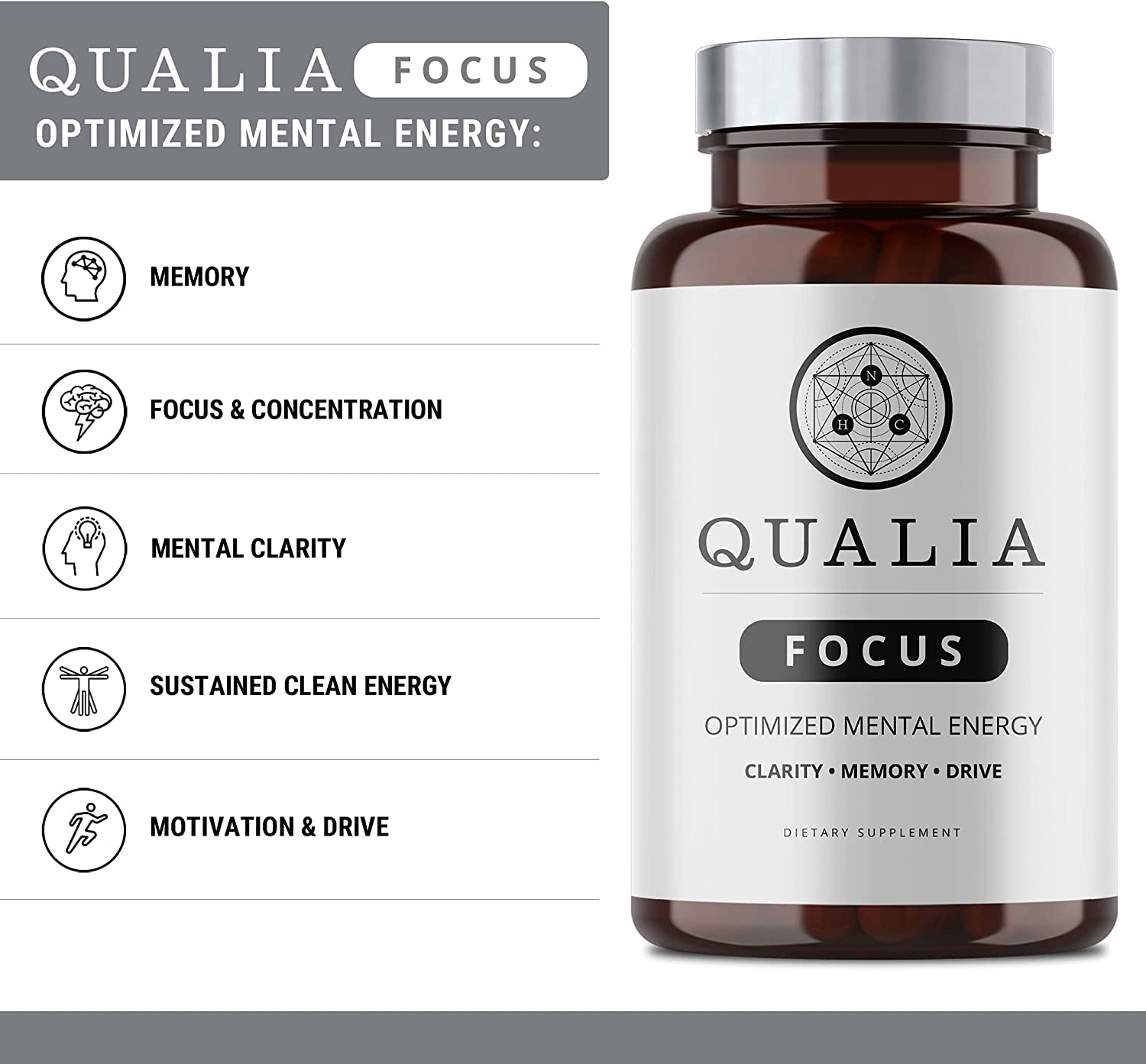 Qualia Focus Brain Booster Supplement - 40 Tablet