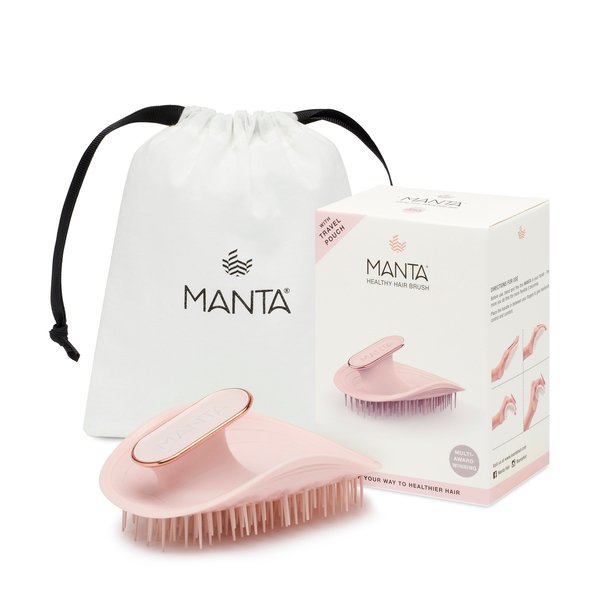 Manta Pink Hairbrush-3