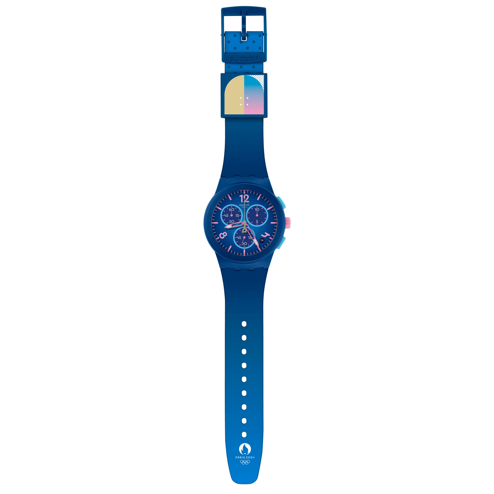Swatch OLYMPIC GAMES PARIS 2024 COLLECTION BLUE HEELFLIP-1
