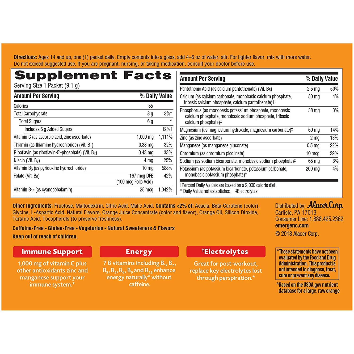 Emergen-C Vitamin C 1000mg Powder - 30 Paket-1