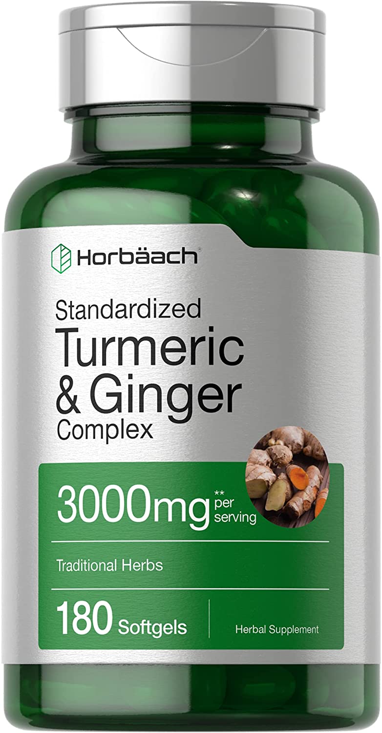 Horbaach Turmeric and Ginger Supplement - 180 Tablet-1