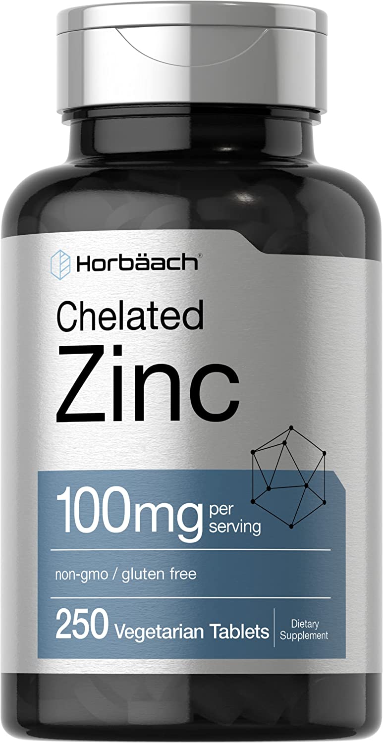 Horbaach Chelated Zinc Supplement - 250 Tablet-1