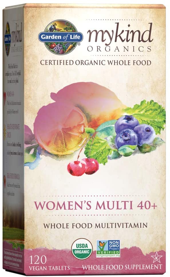 Garden of Life Mykind Organics Vitamins for Women 40 Plus - 120 Tablet