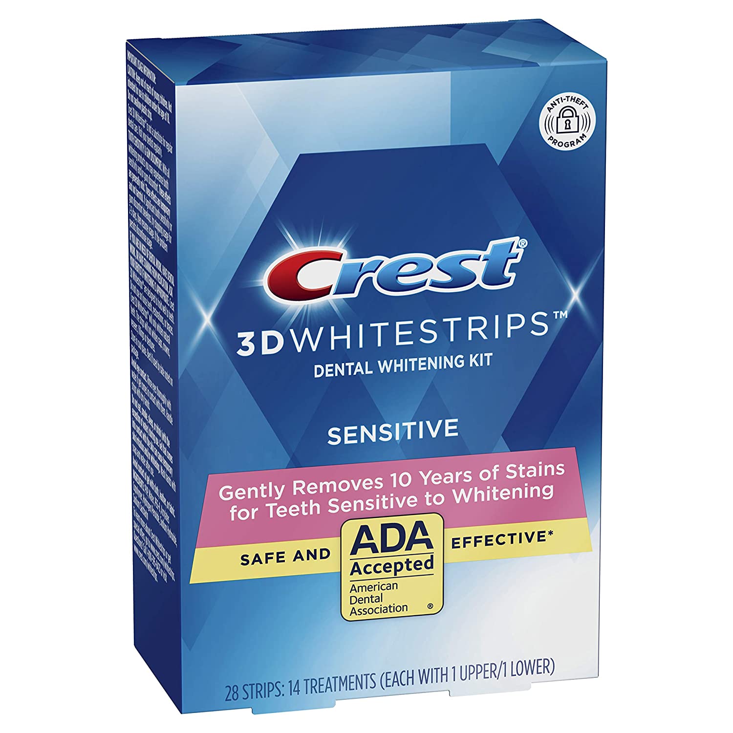Crest 3D Whitestrips Sensitive Teeth - 14 Treatments-0
