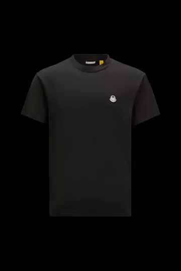 Moncler Logo Patch T-Shirt - Black