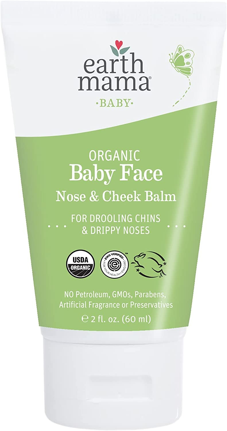 Earth Mama Organic Baby Face Nose & Cheek Balm - 2 Fl Oz