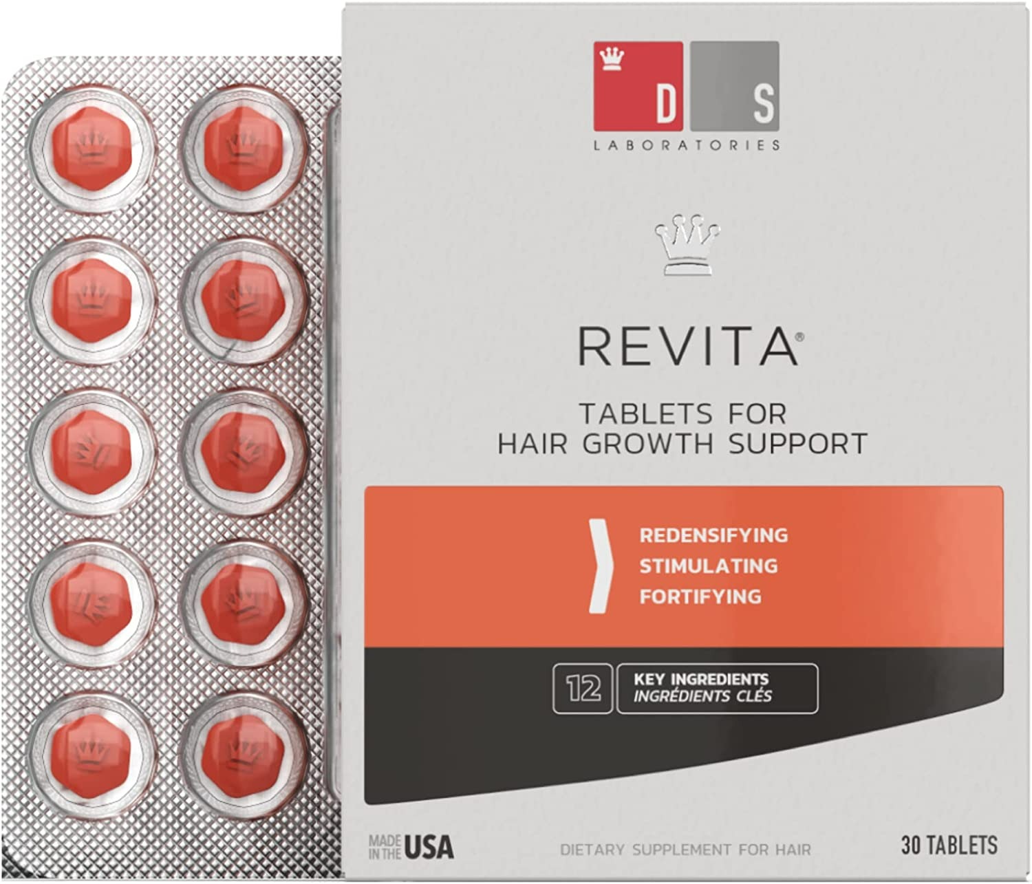 Revita Tablets Hair Growth Supplement, Promotes Hair Growth - 30 Adet