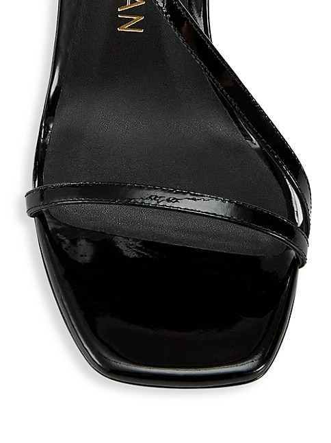 Stuart Weitzman Soiree 85MM Patent Leather Ankle-Strap Sandals-2