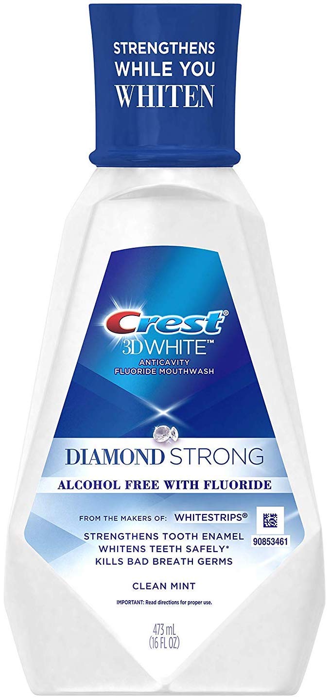 Crest 3D White Diamond Strong Mouthwash - 4'lü Paket-1