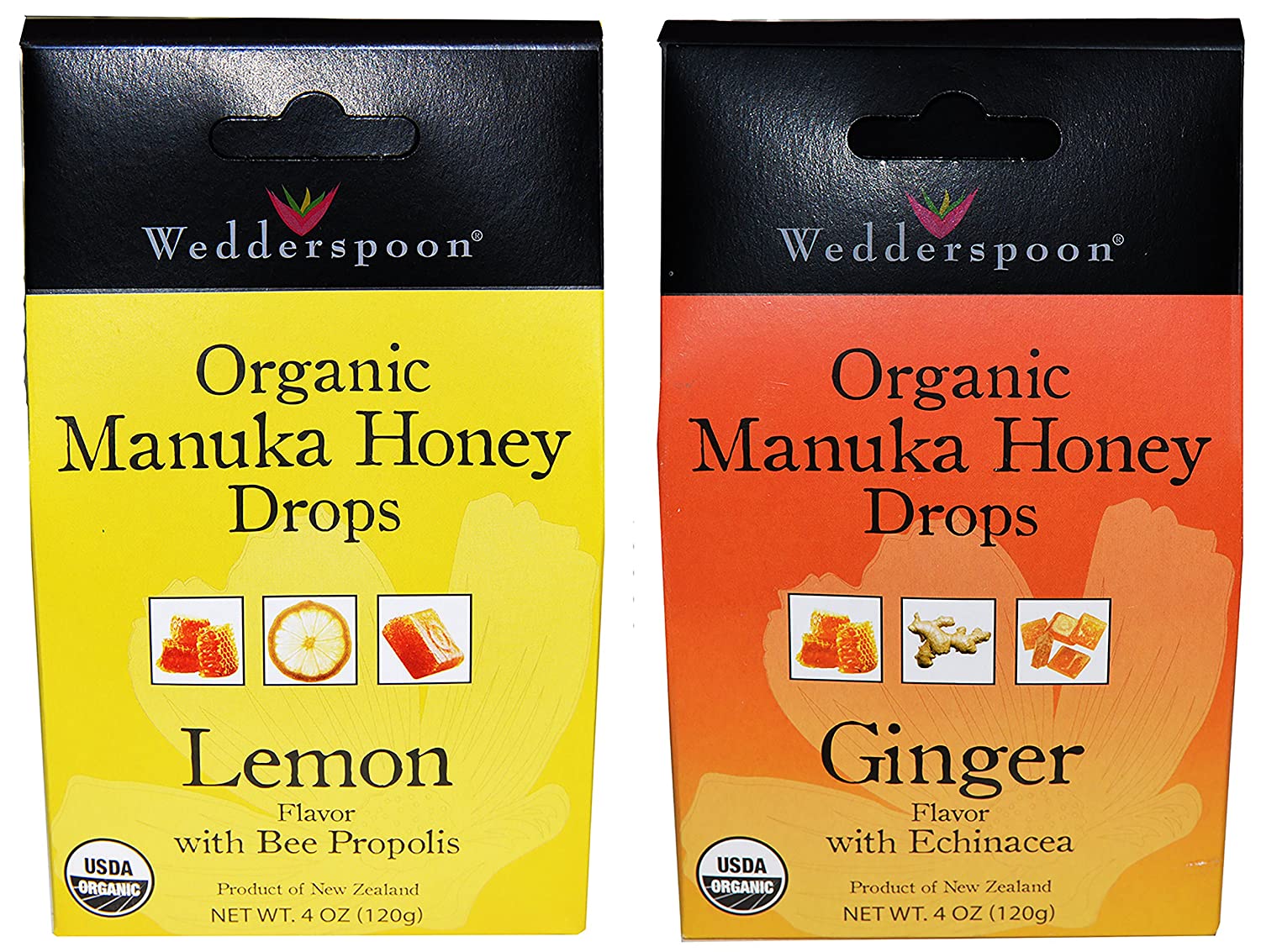 Wedderspoon Organic Manuka Honey Drops - 2 Pack