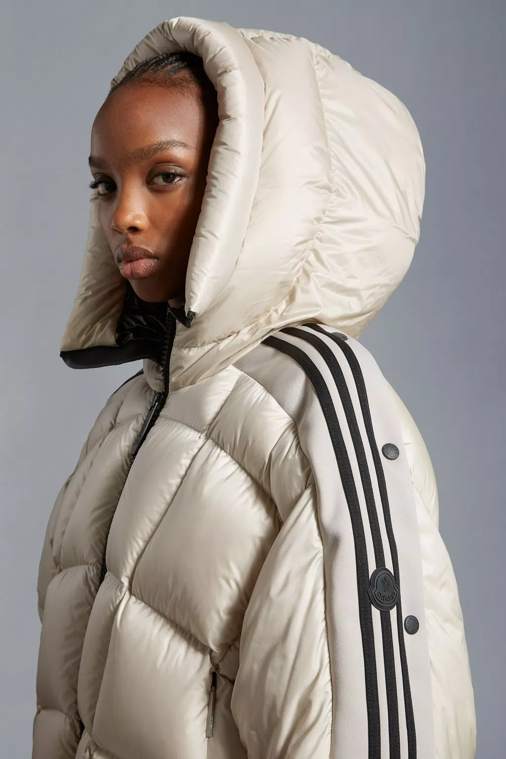 Moncler X Adidas Originals Fusine Short Down Jacket - White-2