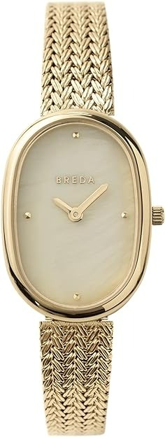 Breda Women's 'Jane Tethered' Gold and Mesh Bracelet Watch, 23MM-0