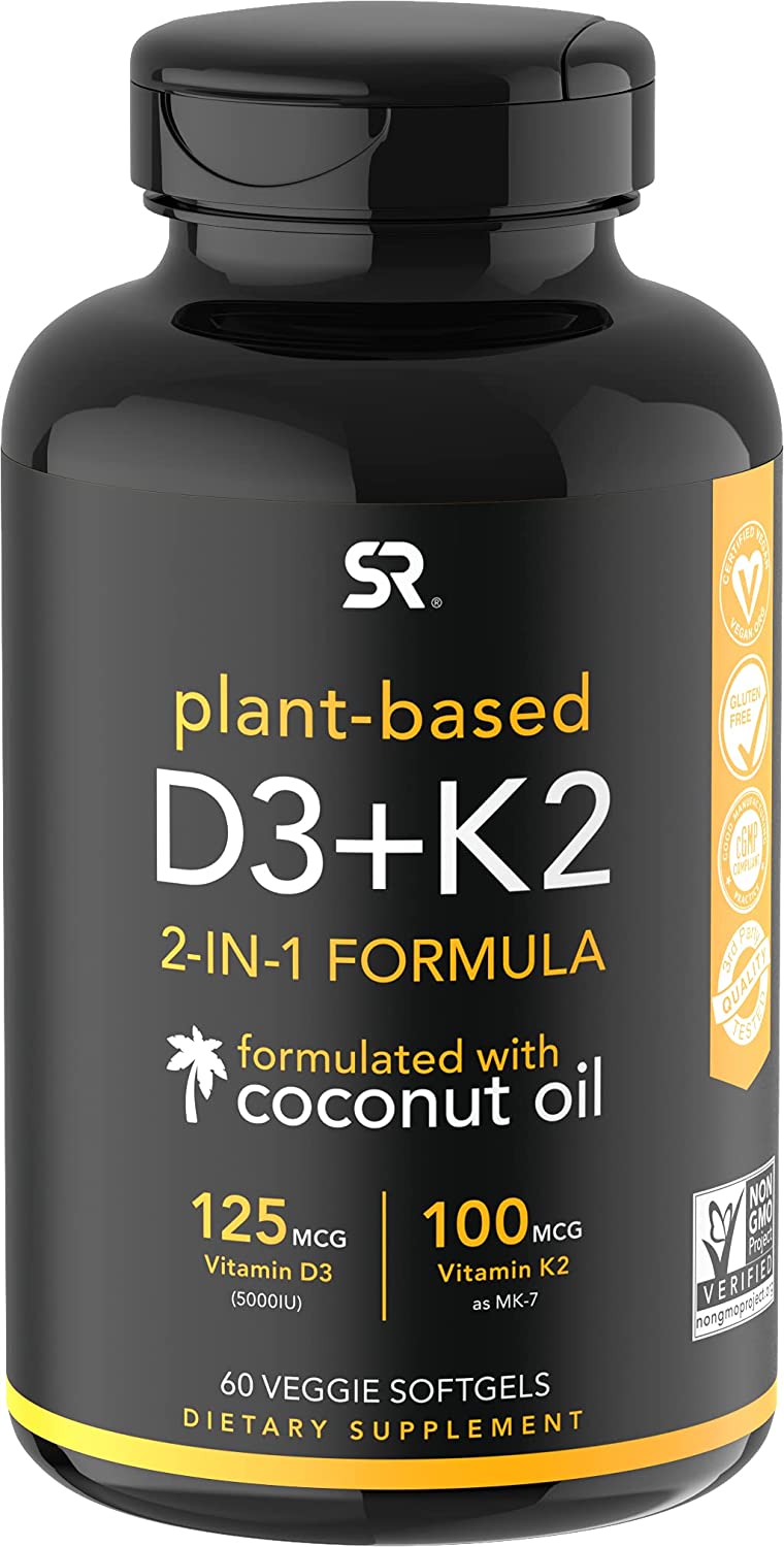 Sports Research Plant-Based D3 + K2 Tablet - 60 Tablets-3