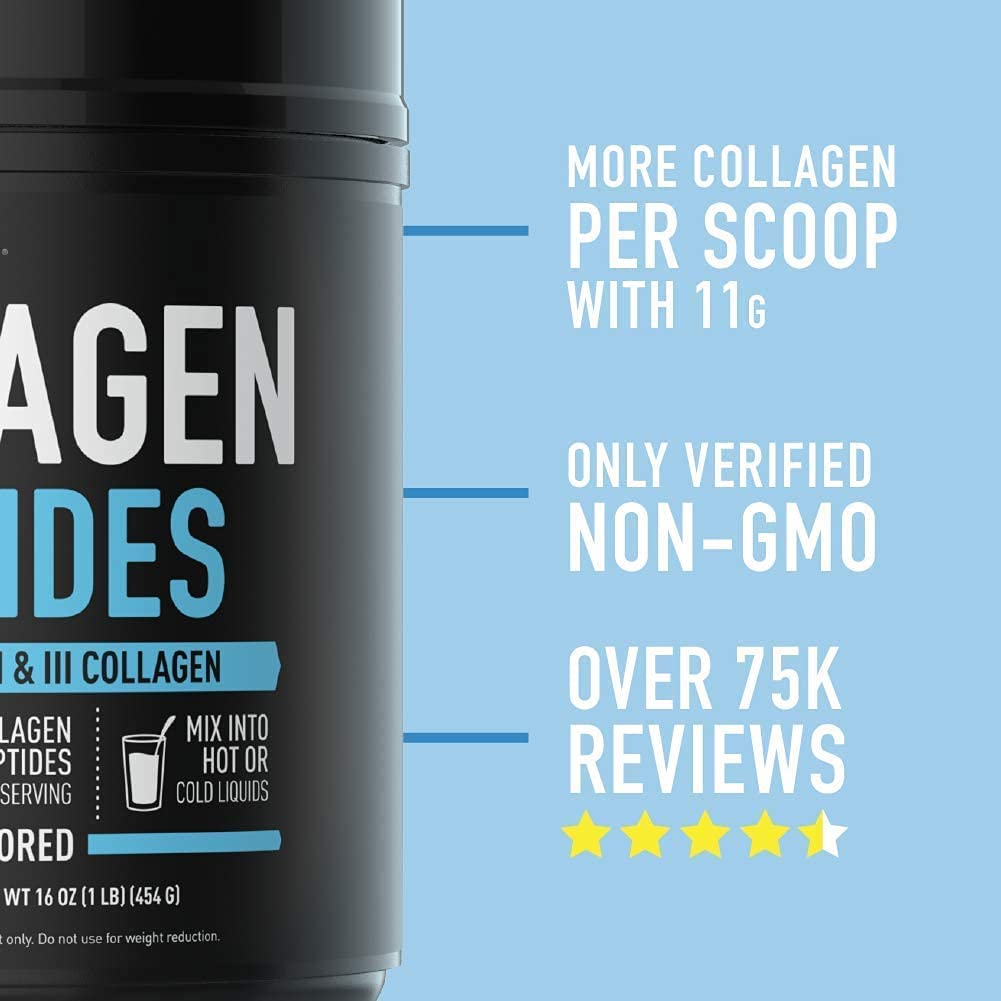 Sports Research Collagen Peptides Powder - 454 g-0