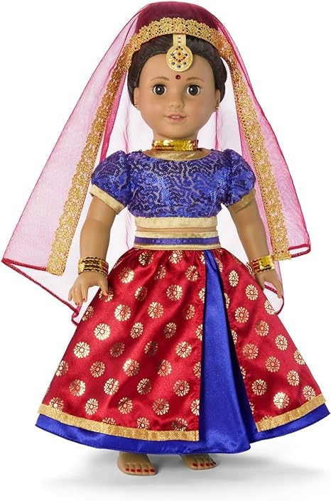 American Girl Girl of The Year Kavi Sharma 18 Inch Doll Bollywood Dance Costume-0