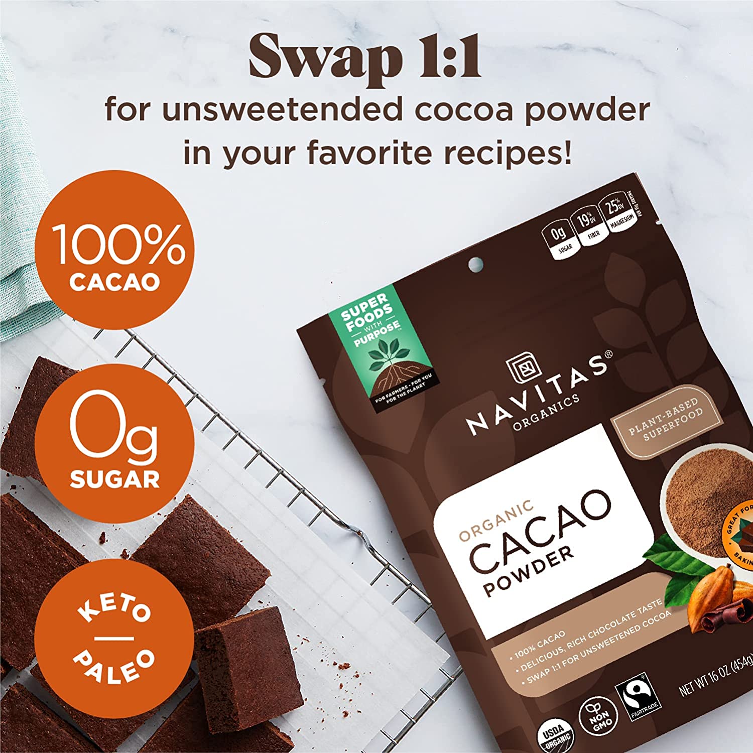 Navitas Organics Cacao Powder - 680 g-3