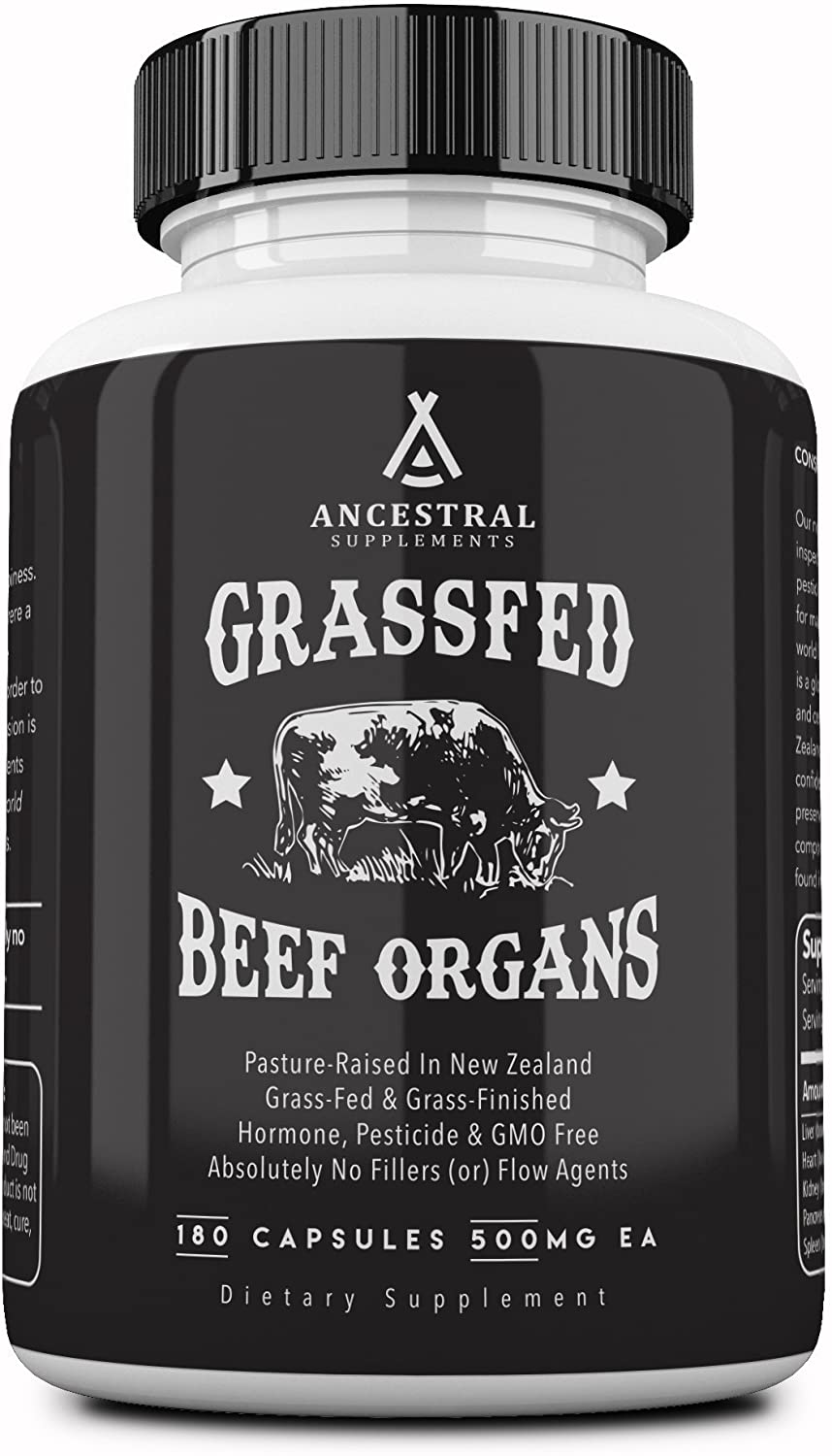 Ancestral Supplements Grass Fed Beef Organs - 180 Tablet-0